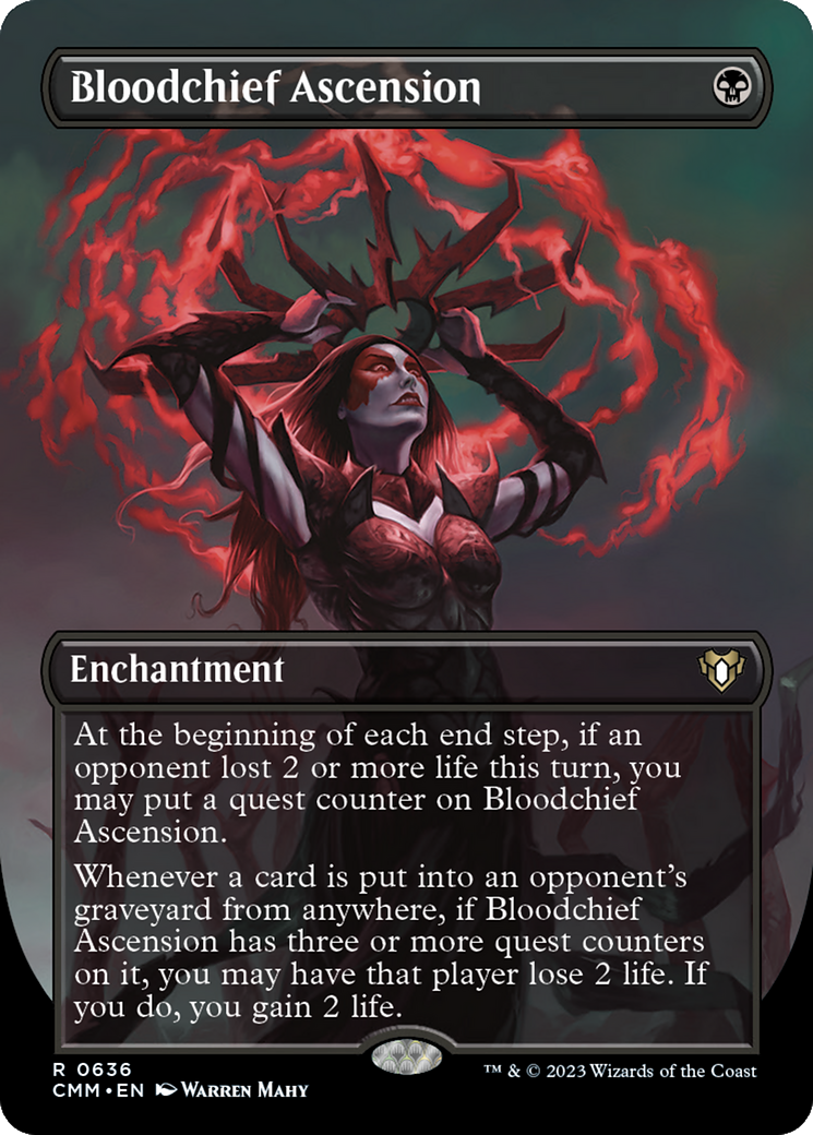 Bloodchief Ascension (Borderless Alternate Art) [Commander Masters] | GrognardGamesBatavia