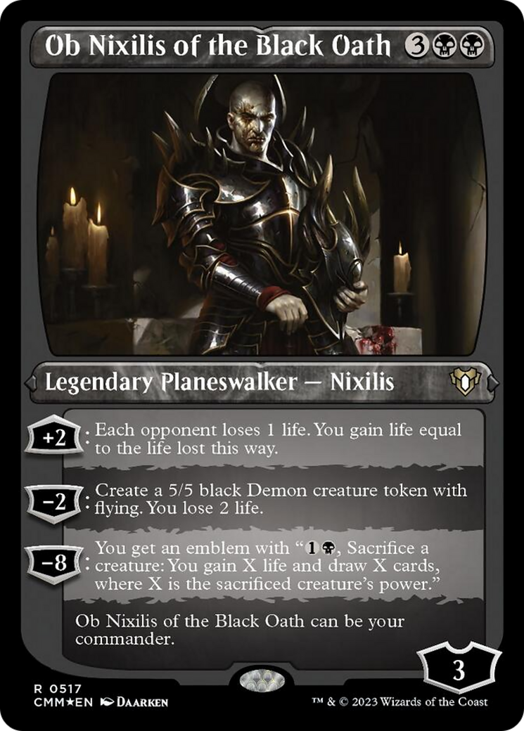 Ob Nixilis of the Black Oath (Foil Etched) [Commander Masters] | GrognardGamesBatavia