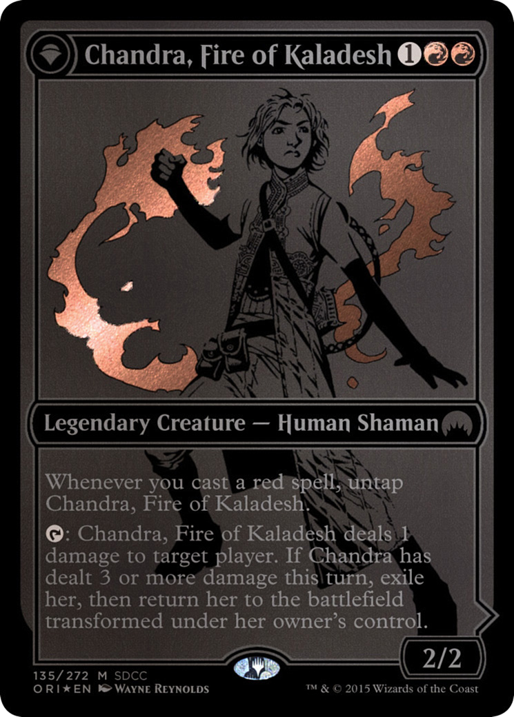 Chandra, Fire of Kaladesh // Chandra, Roaring Flame [San Diego Comic-Con 2015] | GrognardGamesBatavia