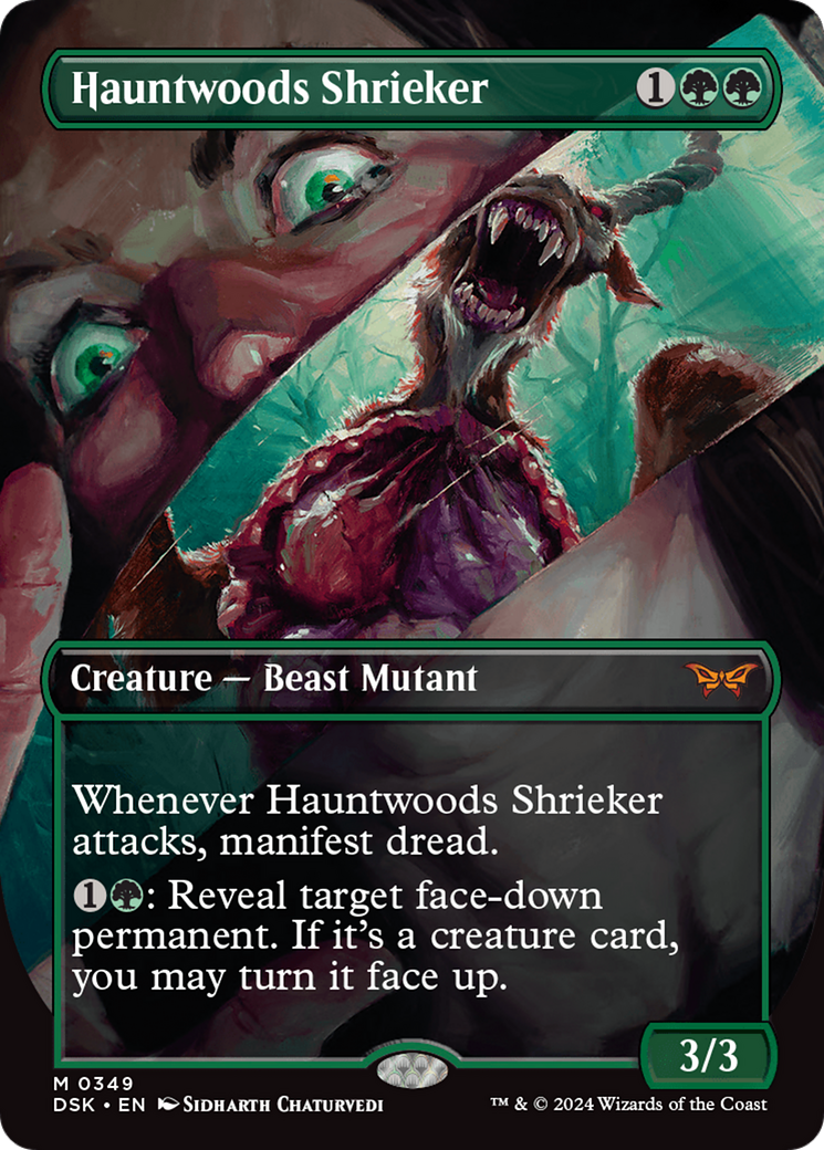 Hauntwoods Shrieker (Borderless) [Duskmourn: House of Horror] | GrognardGamesBatavia