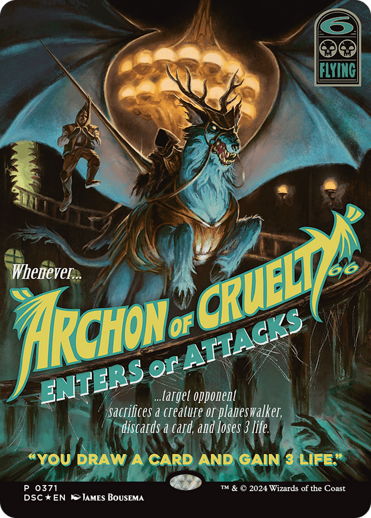 Archon of Cruelty (Showcase) [Duskmourn: House of Horror Commander] | GrognardGamesBatavia