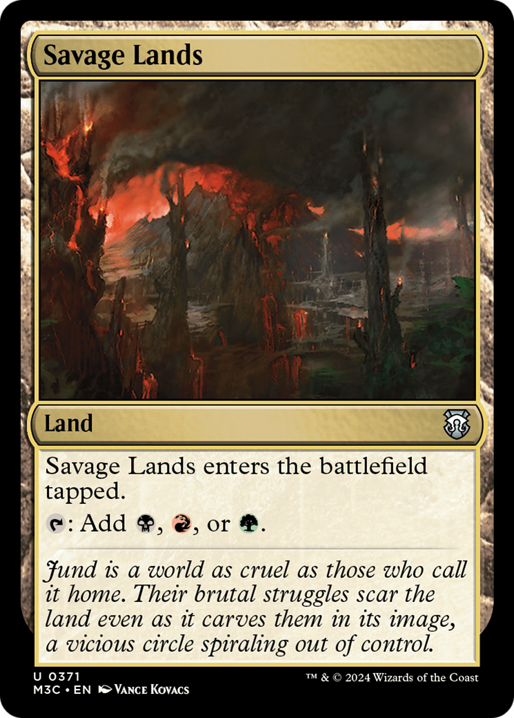 Savage Lands (Ripple Foil) [Modern Horizons 3 Commander] | GrognardGamesBatavia