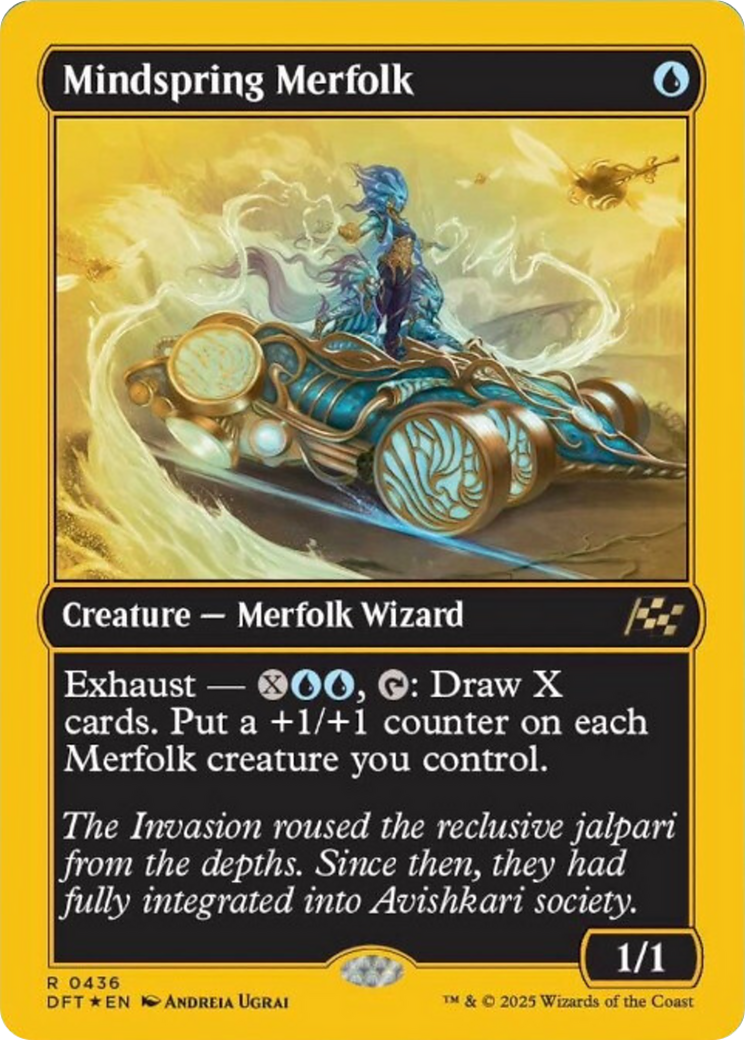 Mindspring Merfolk (First-Place Foil) [Aetherdrift] | GrognardGamesBatavia