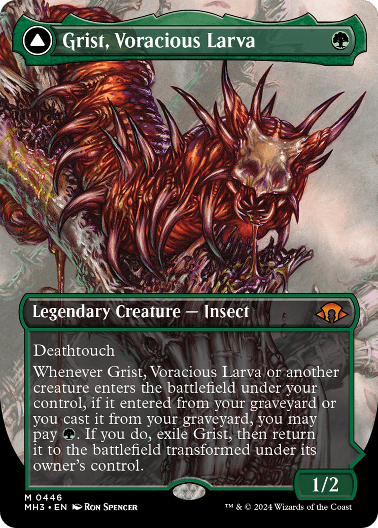 Grist, Voracious Larva // Grist, the Plague Swarm (Borderless) [Modern Horizons 3] | GrognardGamesBatavia