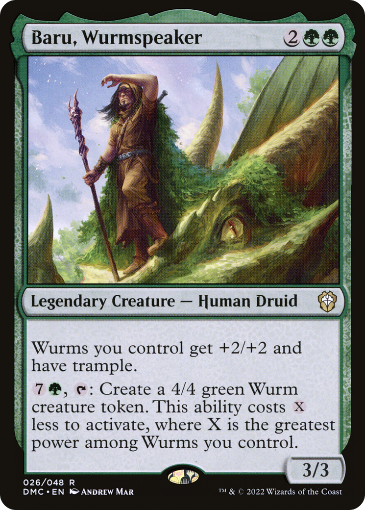 Baru, Wurmspeaker [Dominaria United Commander] | GrognardGamesBatavia