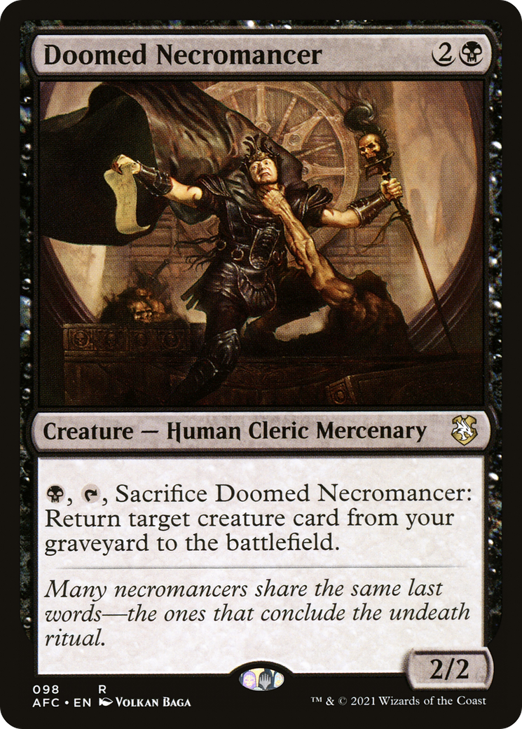 Doomed Necromancer [Dungeons & Dragons: Adventures in the Forgotten Realms Commander] | GrognardGamesBatavia