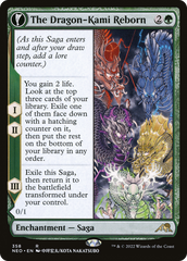 The Dragon-Kami Reborn // Dragon-Kami's Egg (Showcase Soft Glow) [Kamigawa: Neon Dynasty] | GrognardGamesBatavia