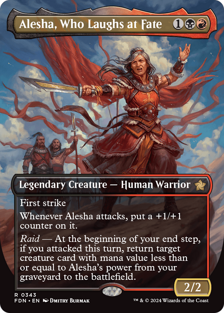 Alesha, Who Laughs at Fate (Borderless) [Foundations] | GrognardGamesBatavia