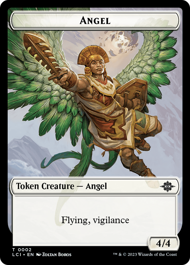 Angel Token [The Lost Caverns of Ixalan Tokens] | GrognardGamesBatavia