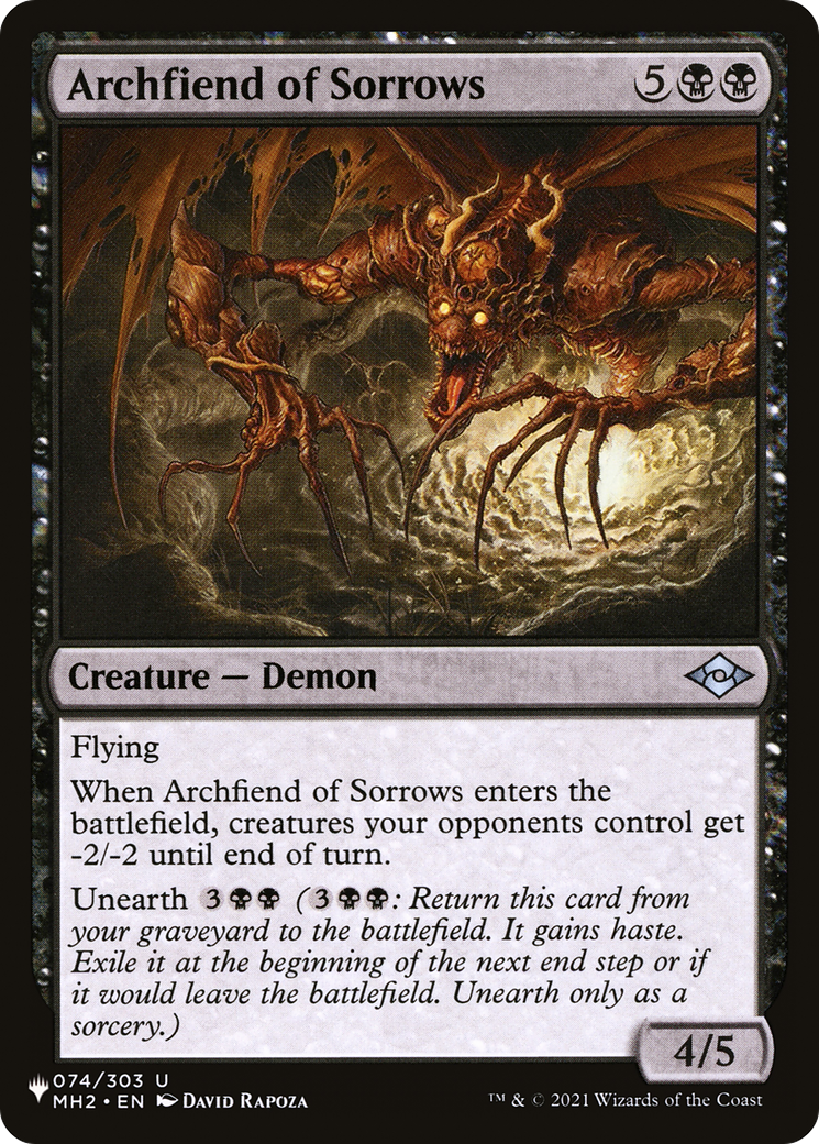 Archfiend of Sorrows [The List Reprints] | GrognardGamesBatavia