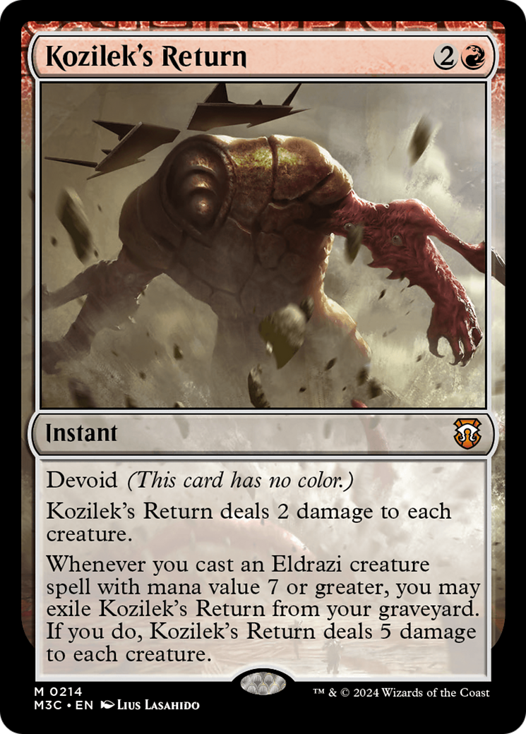 Kozilek's Return (Ripple Foil) [Modern Horizons 3 Commander] | GrognardGamesBatavia