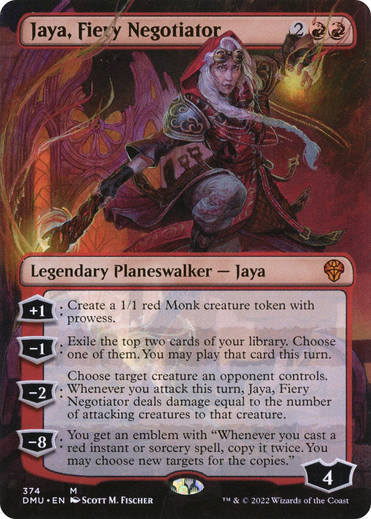 Jaya, Fiery Negotiator (Borderless) [Dominaria United] | GrognardGamesBatavia