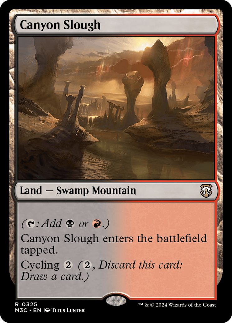 Canyon Slough (Ripple Foil) [Modern Horizons 3 Commander] | GrognardGamesBatavia