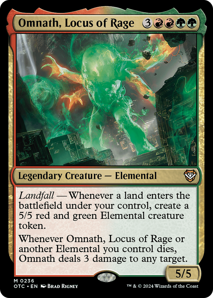 Omnath, Locus of Rage [Outlaws of Thunder Junction Commander] | GrognardGamesBatavia