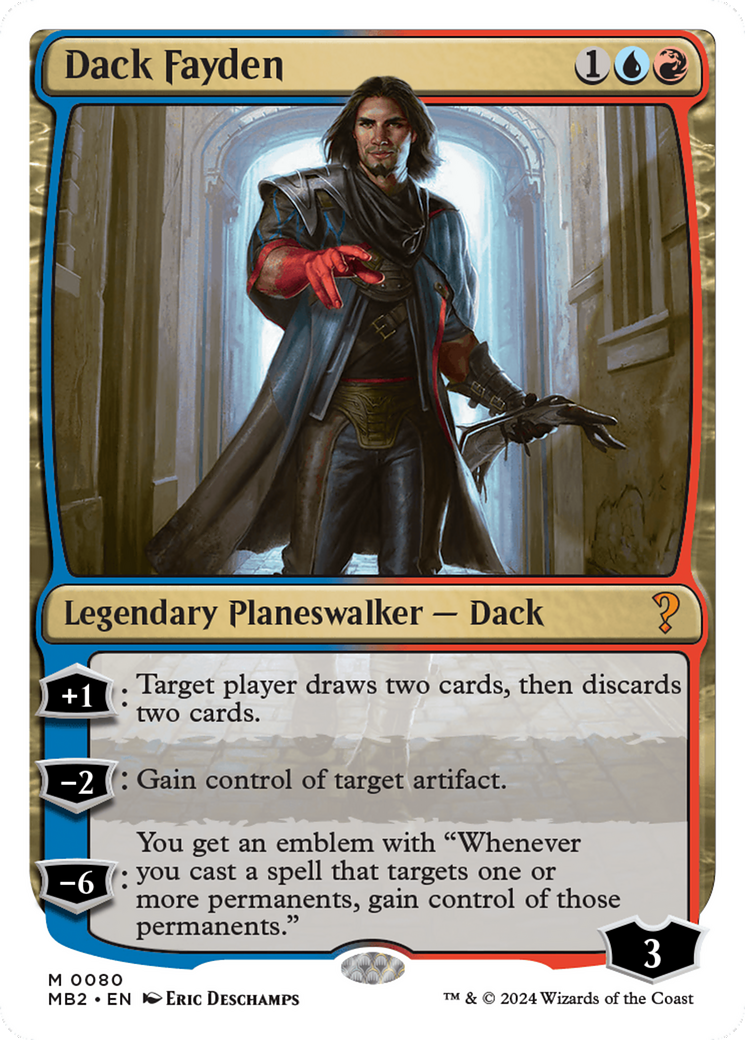 Dack Fayden (White Border) [Mystery Booster 2] | GrognardGamesBatavia