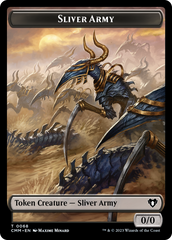 Sliver Army // Sliver Double-Sided Token [Commander Masters Tokens] | GrognardGamesBatavia