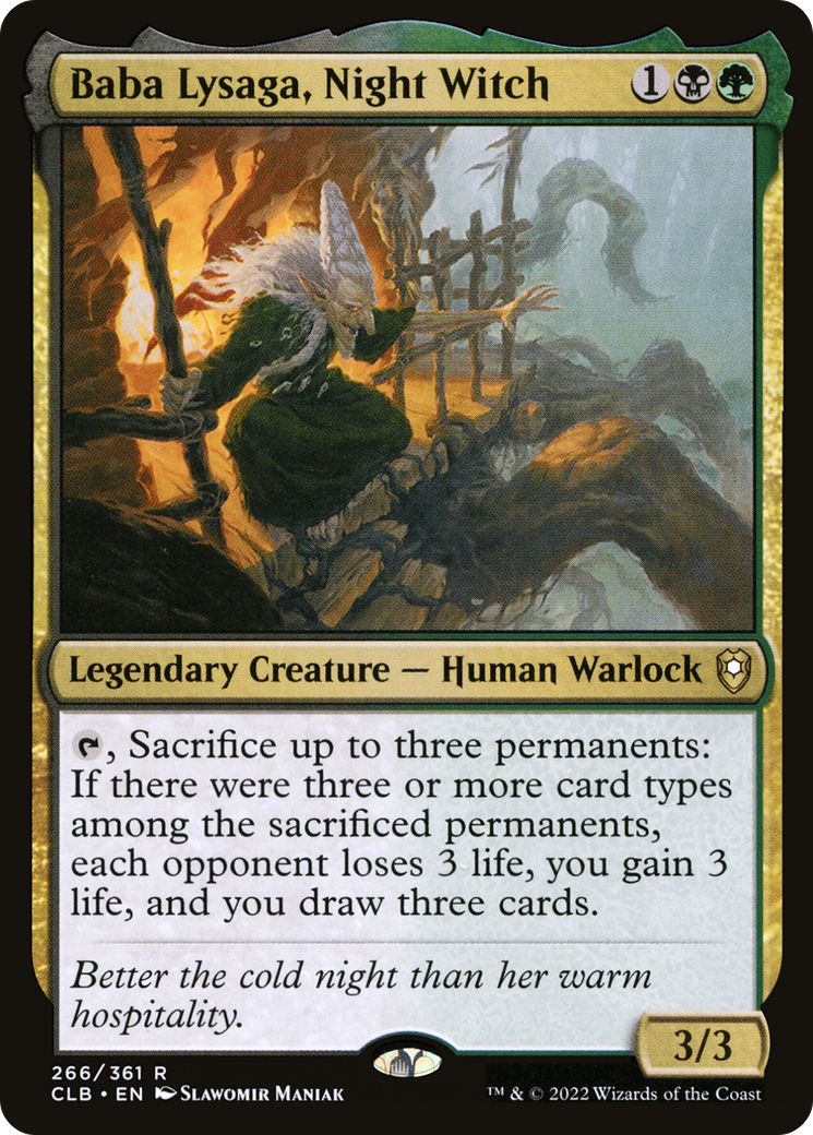 Baba Lysaga, Night Witch [Commander Legends: Battle for Baldur's Gate] | GrognardGamesBatavia
