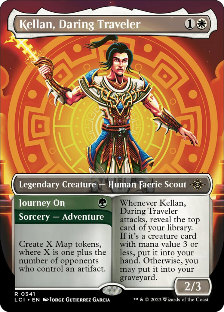 Kellan, Daring Traveler (Borderless) [The Lost Caverns of Ixalan] | GrognardGamesBatavia