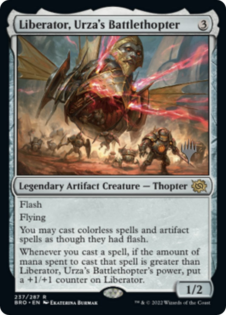 Liberator, Urza's Battlethopter (Promo Pack) [The Brothers' War Promos] | GrognardGamesBatavia