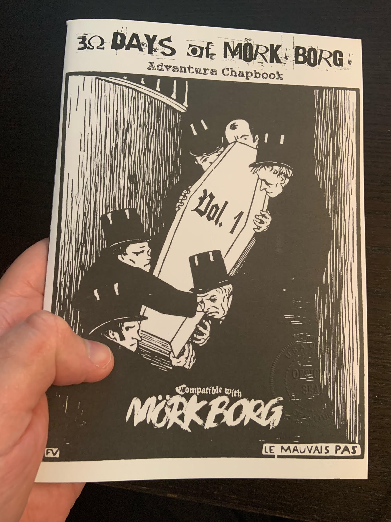 30 Days Of Mork Borg Adventure Chapbook Vol. 1 | GrognardGamesBatavia