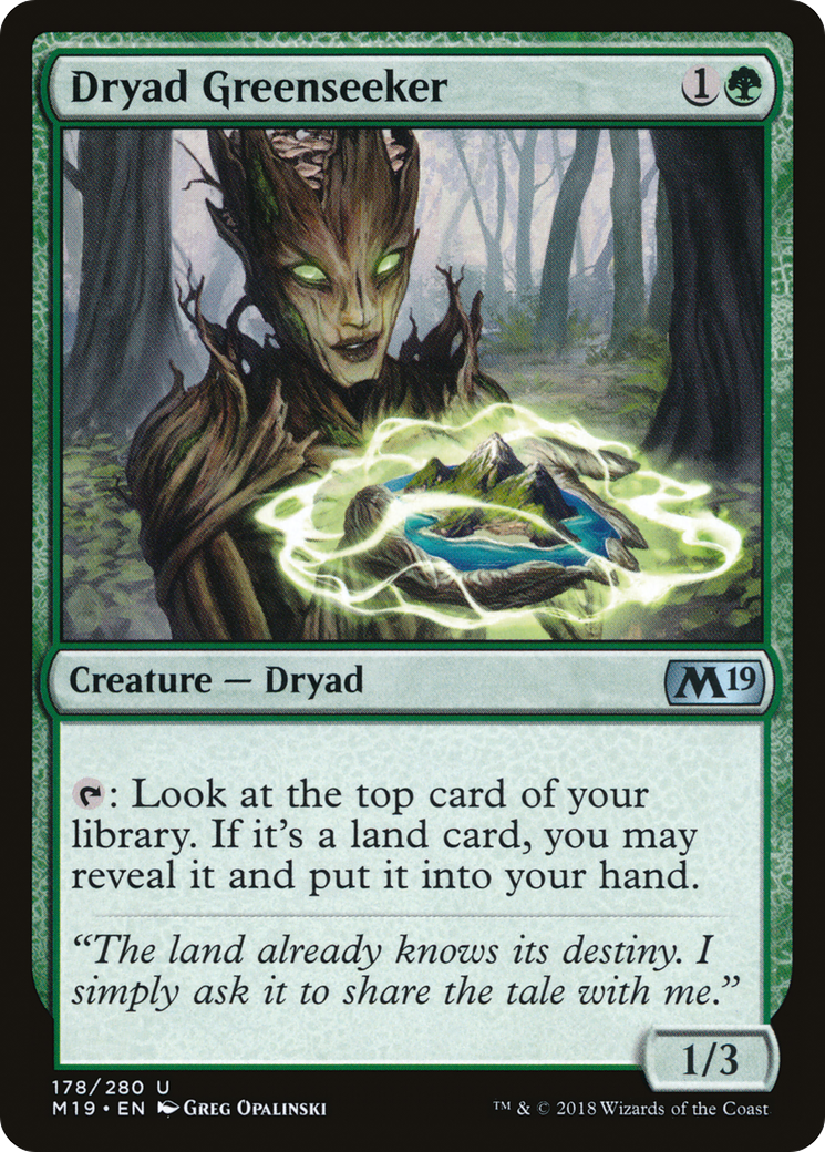 Dryad Greenseeker [Core Set 2019] | GrognardGamesBatavia