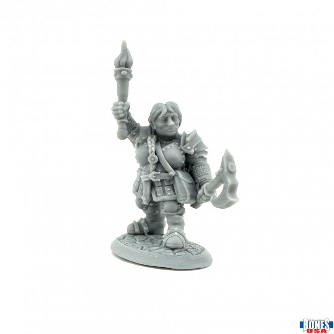 Reaper Bones 30186 - Hargret Ironthumb, Dwarf Heroine | GrognardGamesBatavia