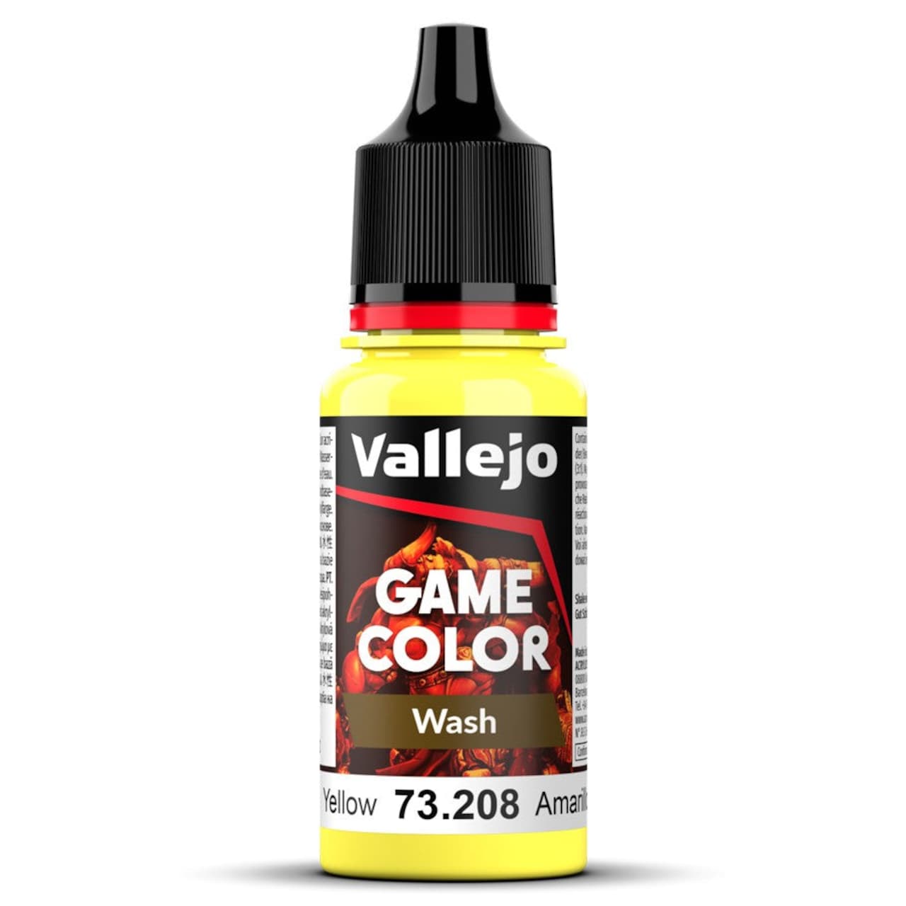 Vallejo Game Color 73.208 Wash Yellow | GrognardGamesBatavia