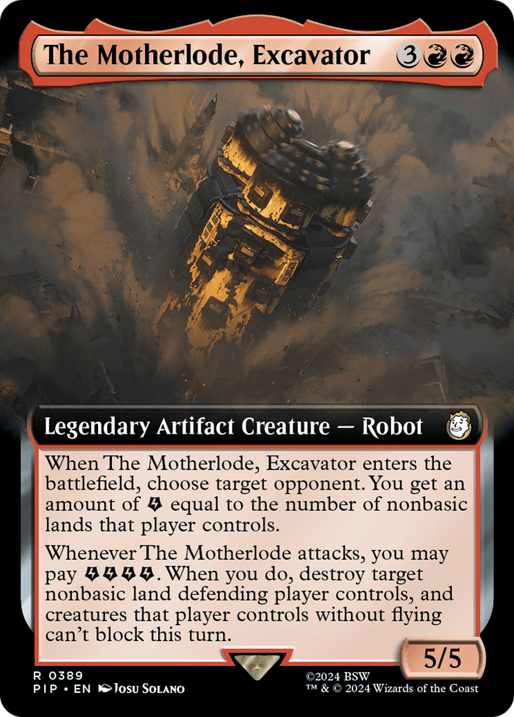 The Motherlode, Excavator (Extended Art) [Fallout] | GrognardGamesBatavia