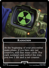 Radiation // Clue Double-Sided Token [Fallout Tokens] | GrognardGamesBatavia