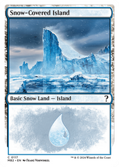 Snow-Covered Island (White Border) [Mystery Booster 2] | GrognardGamesBatavia