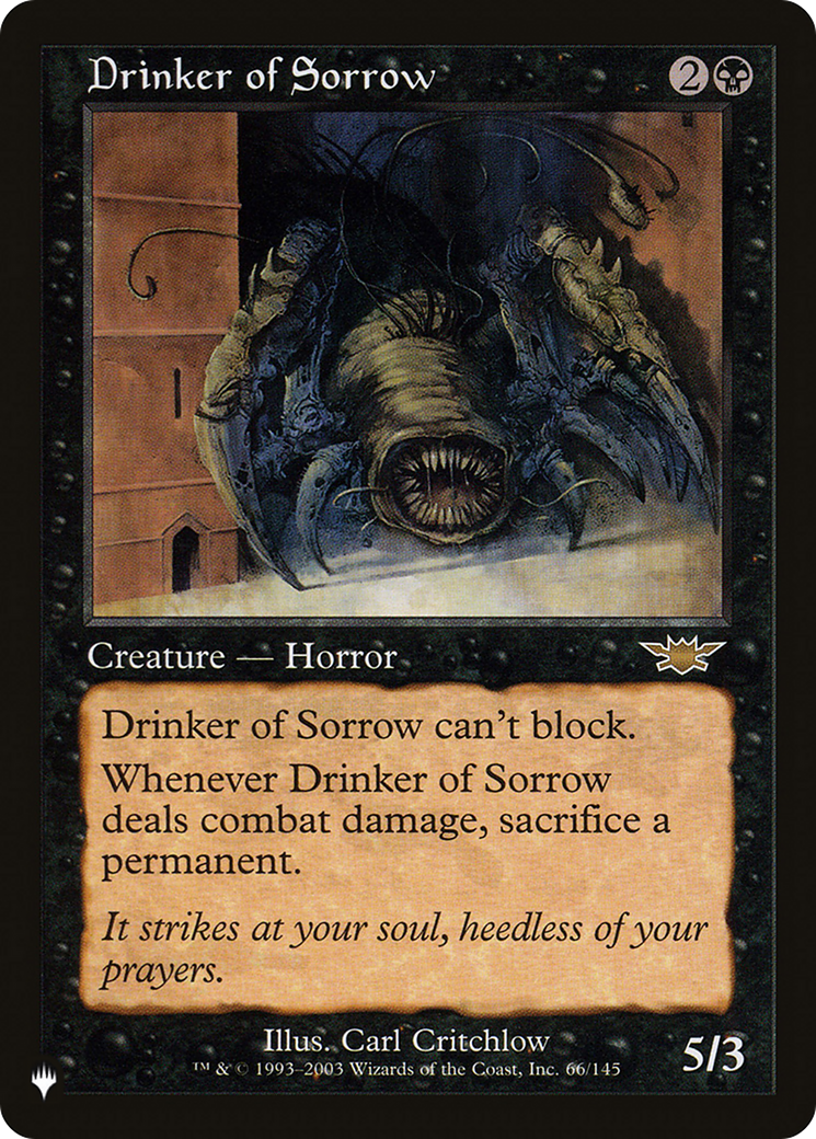 Drinker of Sorrow [The List] | GrognardGamesBatavia