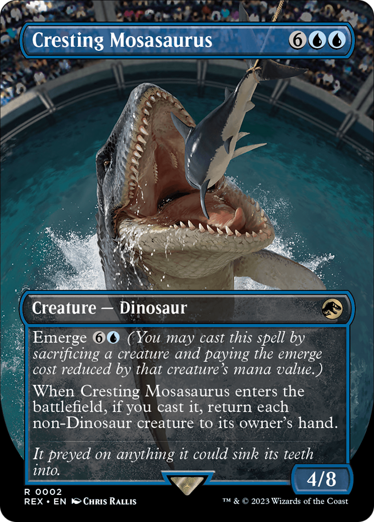 Cresting Mosasaurus (Borderless) [Jurassic World Collection] | GrognardGamesBatavia