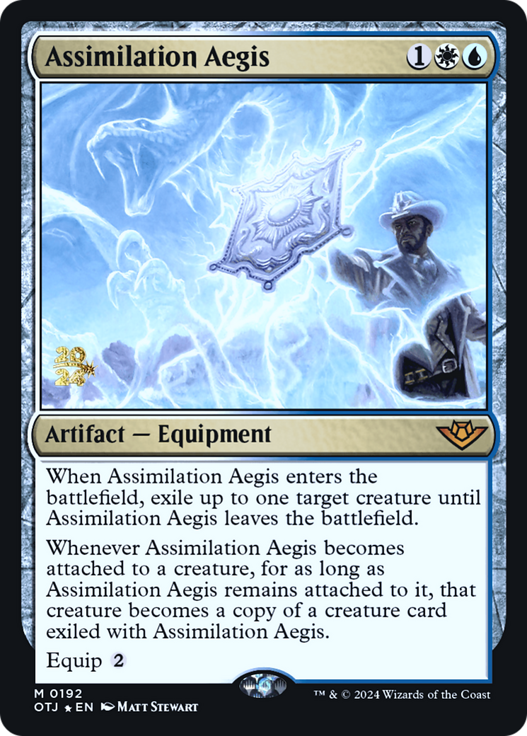 Assimilation Aegis [Outlaws of Thunder Junction Prerelease Promos] | GrognardGamesBatavia