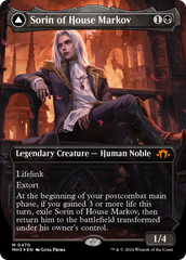 Sorin of House Markov // Sorin, Ravenous Neonate (Borderless) (Textured Foil) [Modern Horizons 3] | GrognardGamesBatavia