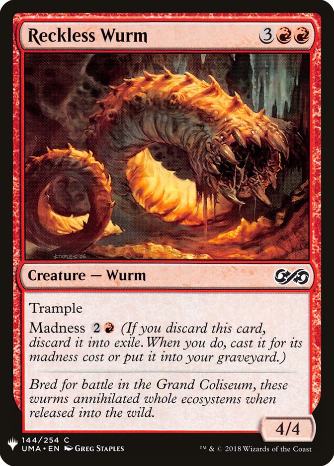 Reckless Wurm [Mystery Booster] | GrognardGamesBatavia