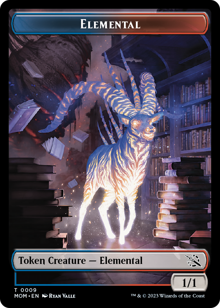 Elemental (9) // Phyrexian Hydra (12) Double-Sided Token [March of the Machine Tokens] | GrognardGamesBatavia