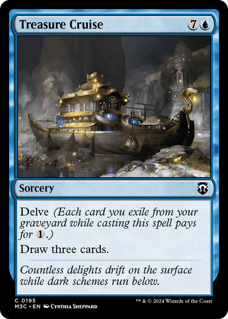 Treasure Cruise (Ripple Foil) [Modern Horizons 3 Commander] | GrognardGamesBatavia