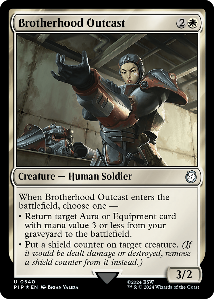 Brotherhood Outcast (Surge Foil) [Fallout] | GrognardGamesBatavia