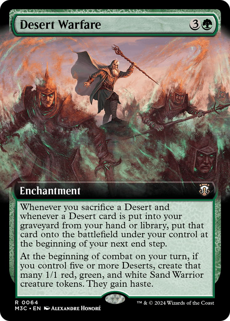 Desert Warfare (Extended Art) [Modern Horizons 3 Commander] | GrognardGamesBatavia