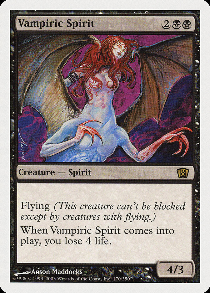 Vampiric Spirit (8th Edition) [Oversize Cards] | GrognardGamesBatavia