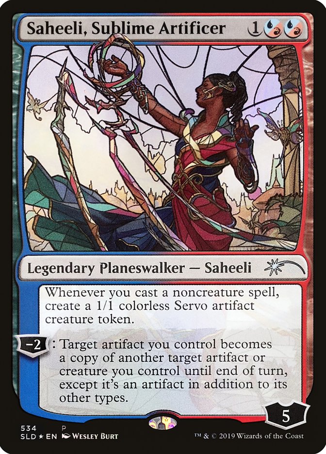 Saheeli, Sublime Artificer (Stained Glass) [Secret Lair Drop Promos] | GrognardGamesBatavia