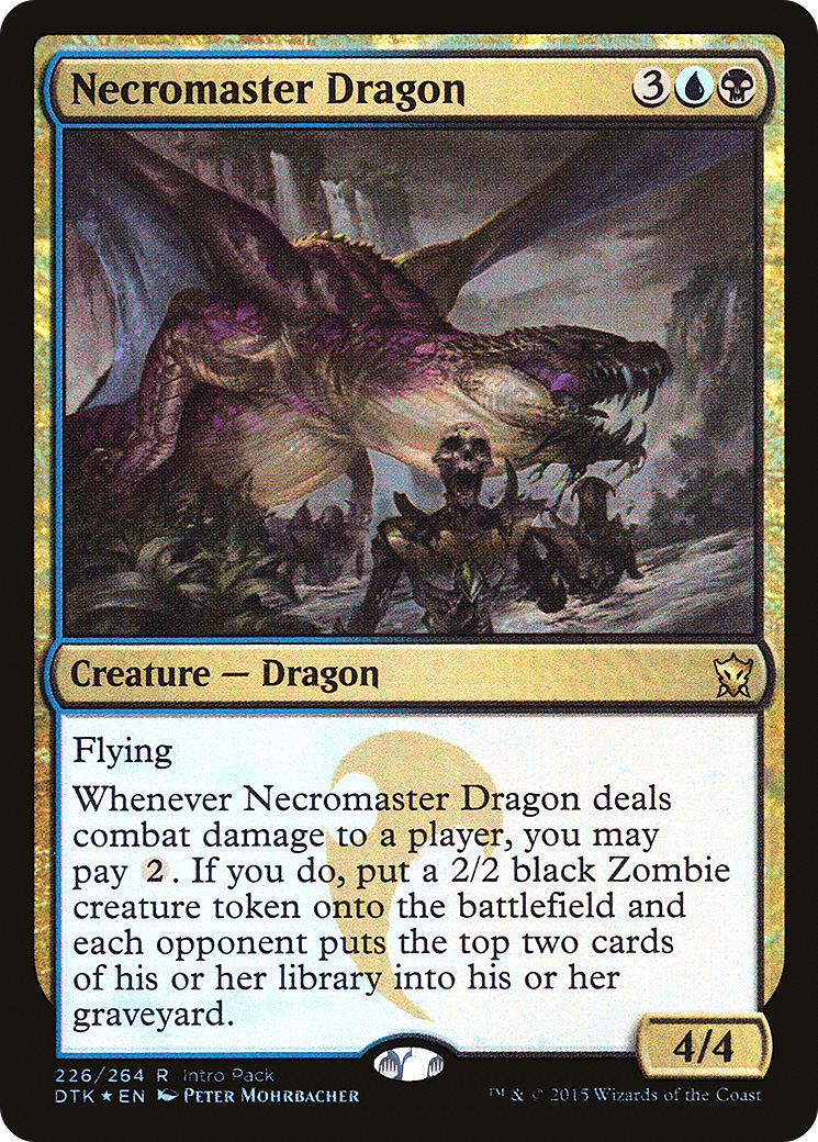 Necromaster Dragon (Intro Pack) [Dragons of Tarkir Promos] | GrognardGamesBatavia