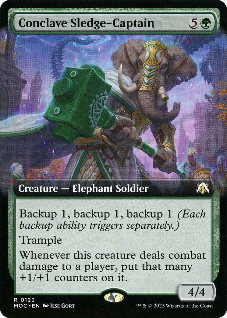 Conclave Sledge-Captain (Extended Art) [March of the Machine Commander] | GrognardGamesBatavia