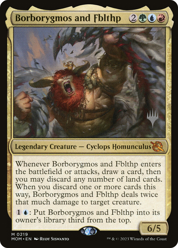 Borborygmos and Fblthp (Promo Pack) [March of the Machine Promos] | GrognardGamesBatavia