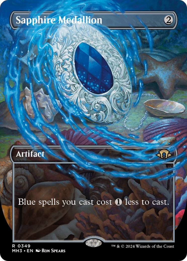 Sapphire Medallion (Borderless) [Modern Horizons 3] | GrognardGamesBatavia