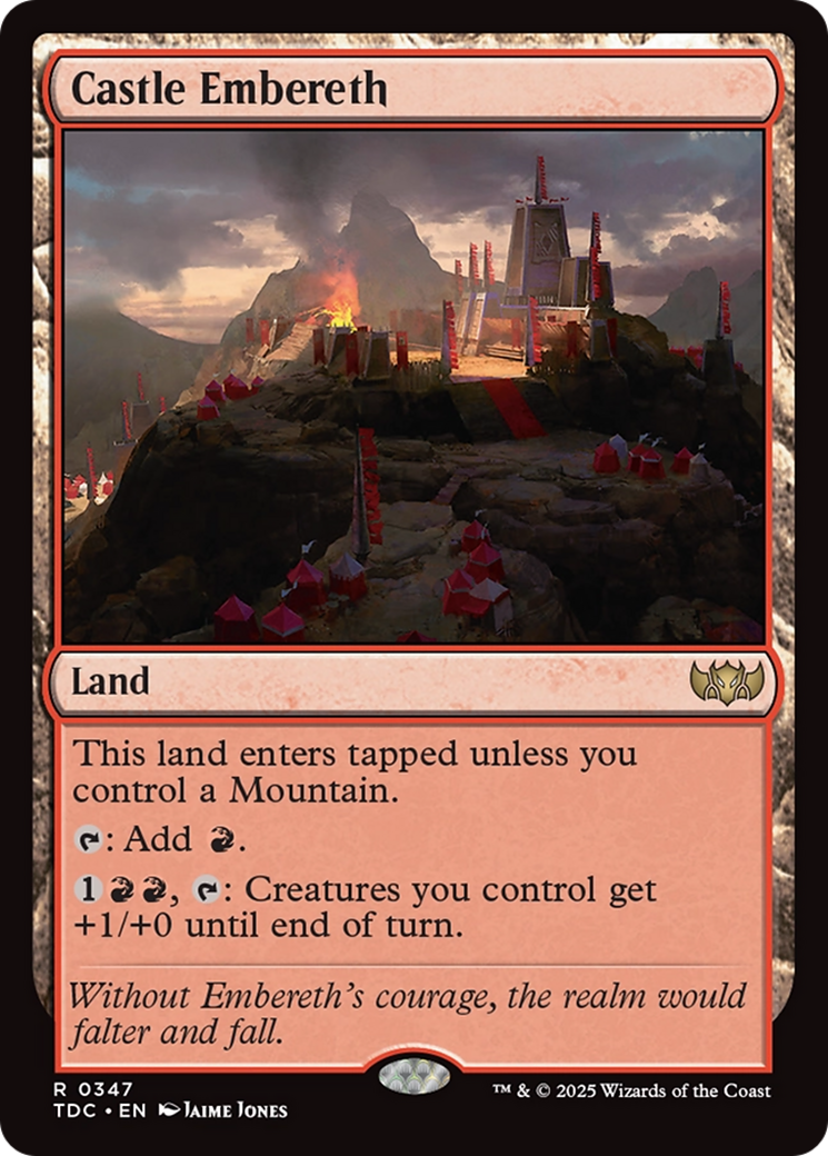 Castle Embereth [Tarkir: Dragonstorm Commander] | GrognardGamesBatavia