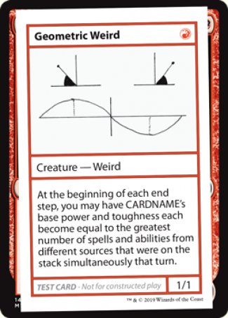 Geometric Weird (2021 Edition) [Mystery Booster Playtest Cards] | GrognardGamesBatavia