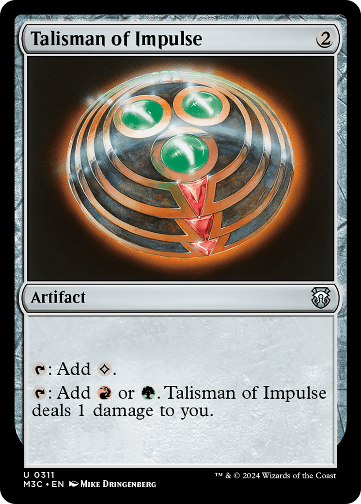 Talisman of Impulse (Ripple Foil) [Modern Horizons 3 Commander] | GrognardGamesBatavia