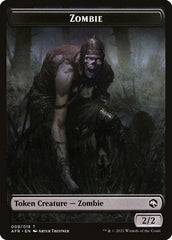 Zombie // Dog Illusion Double-Sided Token [Dungeons & Dragons: Adventures in the Forgotten Realms Tokens] | GrognardGamesBatavia