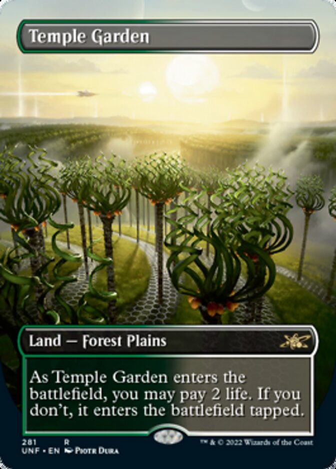 Temple Garden (Borderless) [Unfinity] | GrognardGamesBatavia